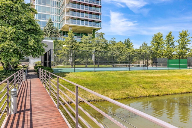 9725 Woods Dr Unit 507, Skokie, IL 60077 - view of property's community featuring a tennis court