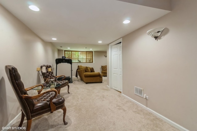 213 Pamela Dr, Bolingbrook, IL 60440 - sitting room with carpet and recessed lighting