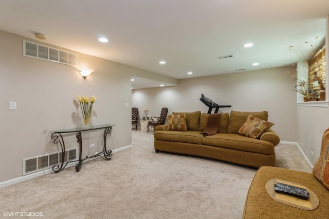 213 Pamela Dr, Bolingbrook, IL 60440 - carpeted living area featuring recessed lighting