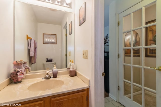 213 Pamela Dr, Bolingbrook, IL 60440 - bathroom featuring vanity and tile patterned floors