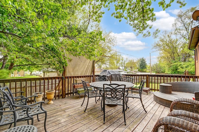 6732 W 113th Pl, Worth, IL 60482 - deck with outdoor dining area