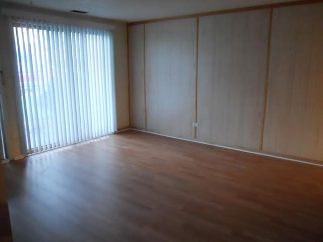 spare room with wood finished floors and plenty of natural light