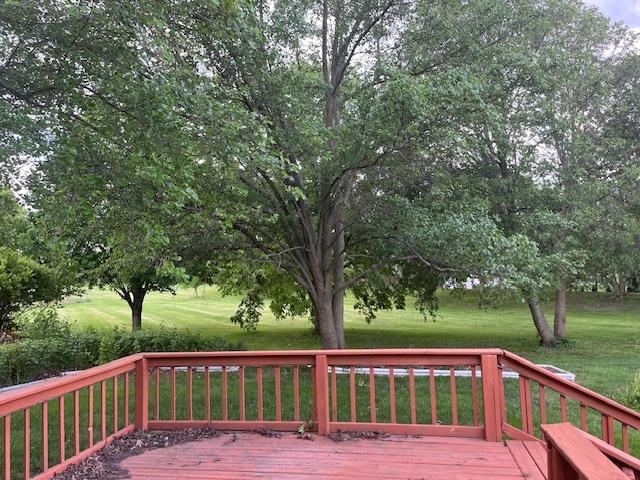 1969 Stanford Dr, Naperville, IL 60565 - wooden terrace with a lawn
