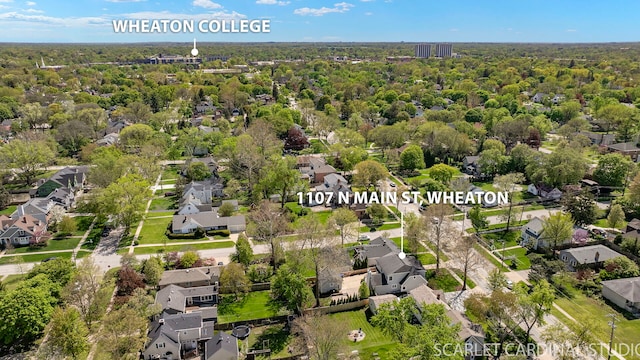 aerial perspective of suburban area