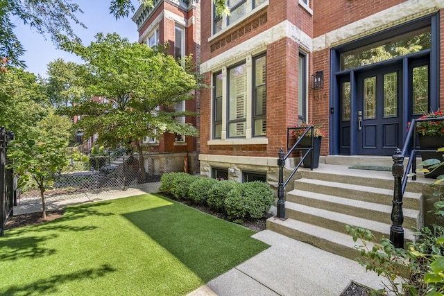 1319 N Oakley Blvd, Chicago, IL 60622 - view of exterior entry with brick siding