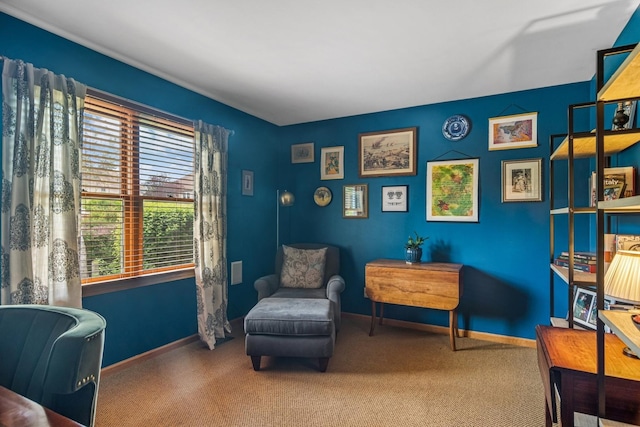 1593 Surridge Ct, Mundelein, IL 60060 - living area with healthy amount of natural light, a desk, and carpet flooring