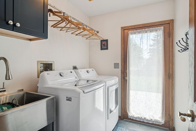 1593 Surridge Ct, Mundelein, IL 60060 - washroom with cabinet space, washing machine and clothes dryer, and light tile patterned flooring