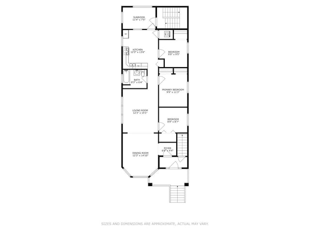 2416 N Avers Ave, Chicago, IL 60647 - floor plan / room layout