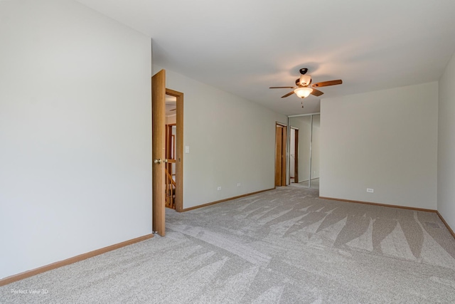 2675 Dorothy Dr, Aurora, IL 60504 - unfurnished room featuring carpet, a ceiling fan, and baseboards
