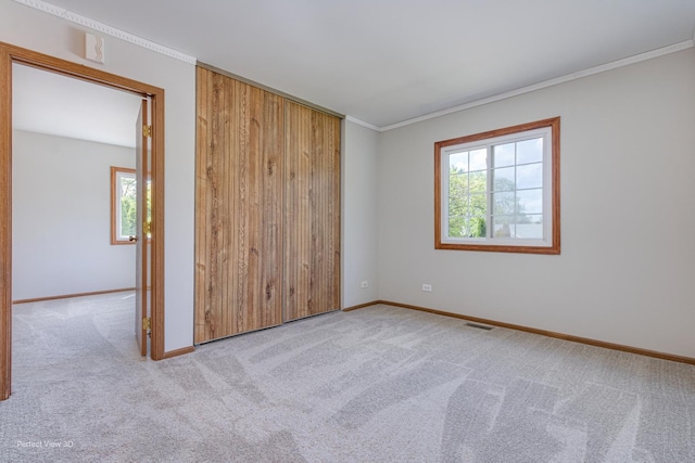 2675 Dorothy Dr, Aurora, IL 60504 - spare room featuring carpet, healthy amount of natural light, baseboards, and ornamental molding