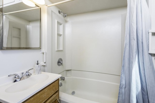6305 247th Ave, Paddock Lake, WI 53168 - bathroom with shower / bath combo and vanity