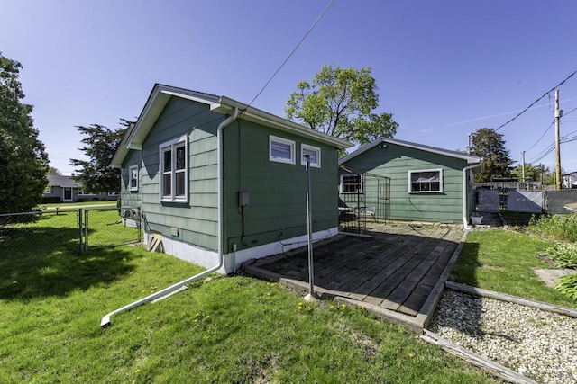 6305 247th Ave, Paddock Lake, WI 53168 - back of property featuring a gate