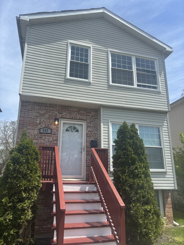 603 N Long Ave, Chicago, IL 60644 - view of front facade with brick siding