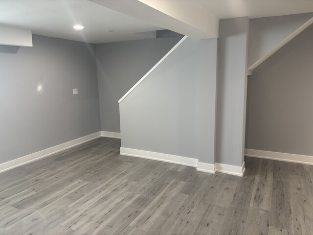 603 N Long Ave, Chicago, IL 60644 - finished basement featuring wood finished floors, baseboards, and recessed lighting