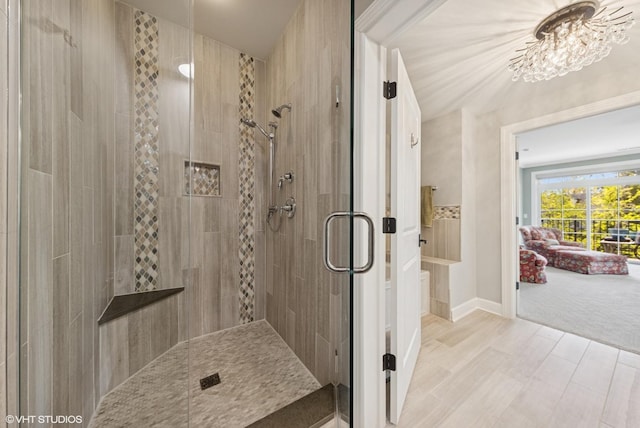 149 W Kennedy Ln Unit 208, Hinsdale, IL 60521 - full bathroom with tiled shower and baseboards