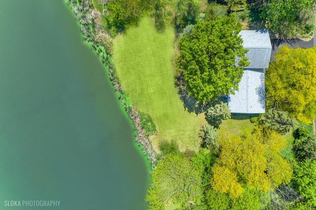 907 Division St, Barrington, IL 60010 - drone / aerial view of a nearby body of water