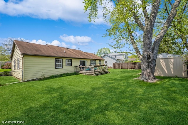 830 Silver Rock Ln, Buffalo Grove, IL 60089 - rear view of house featuring a deck, a shed, and an outdoor structure