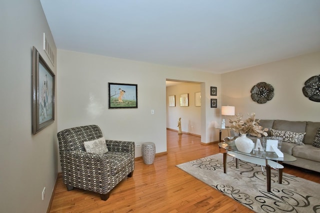 1729 Hidden Oaks Ct, Plainfield, IL 60586 - living room featuring wood finished floors and baseboards