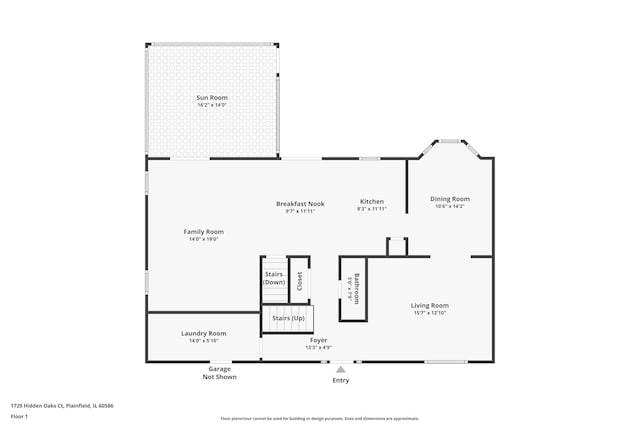 1729 Hidden Oaks Ct, Plainfield, IL 60586 - property floor plan