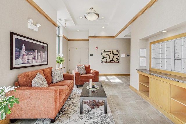 lobby with recessed lighting