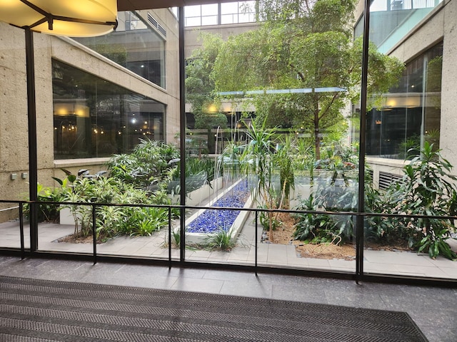 view of doorway to outside