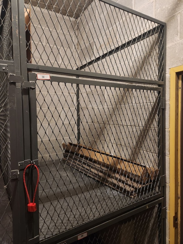 view of storage room