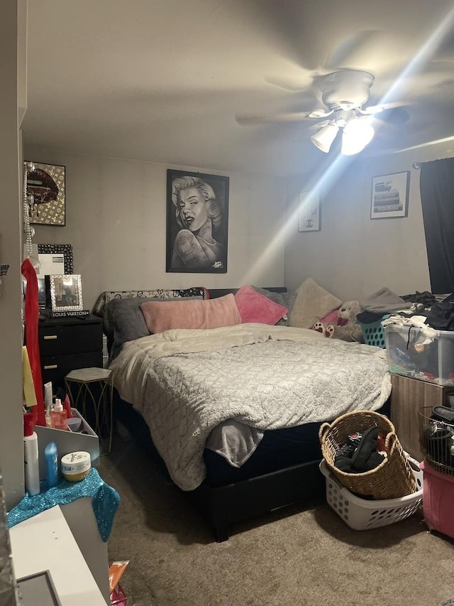 19380 Wolf Rd Unit 5, Mokena, IL 60448 - bedroom featuring carpet flooring and ceiling fan