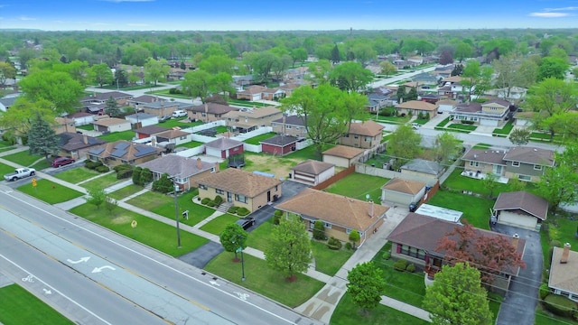 aerial overview of property's location featuring nearby suburban area