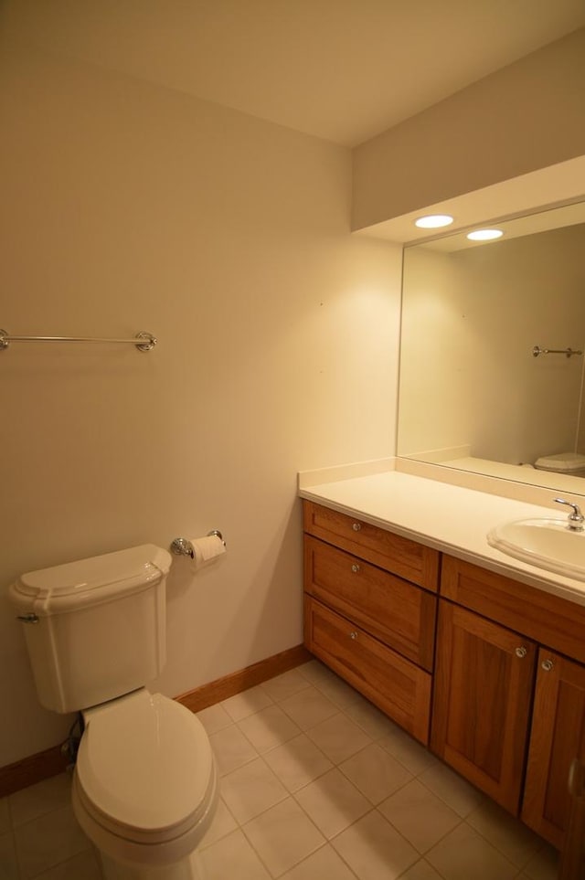2405 E Miner St, Arlington Heights, IL 60004 - bathroom featuring toilet, baseboards, and tile patterned floors