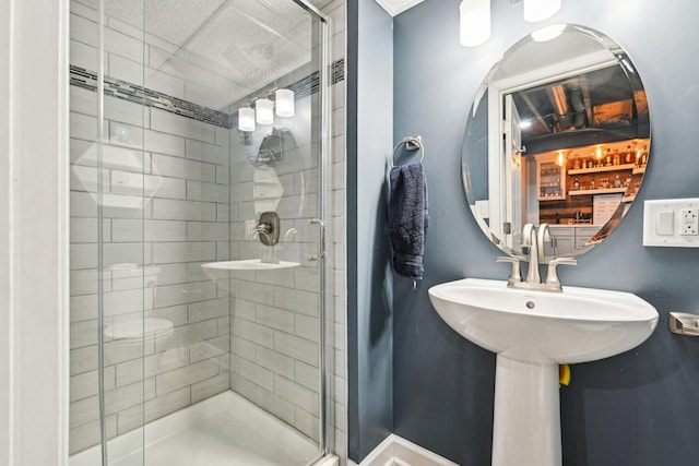 full bath with a stall shower