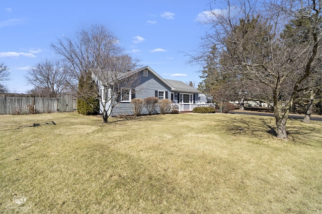 view of yard
