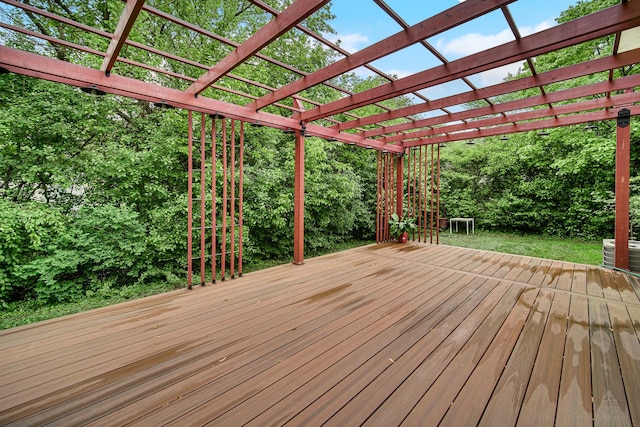 320 Brampton Ln, Arlington Heights, IL 60004 - wooden deck with a pergola