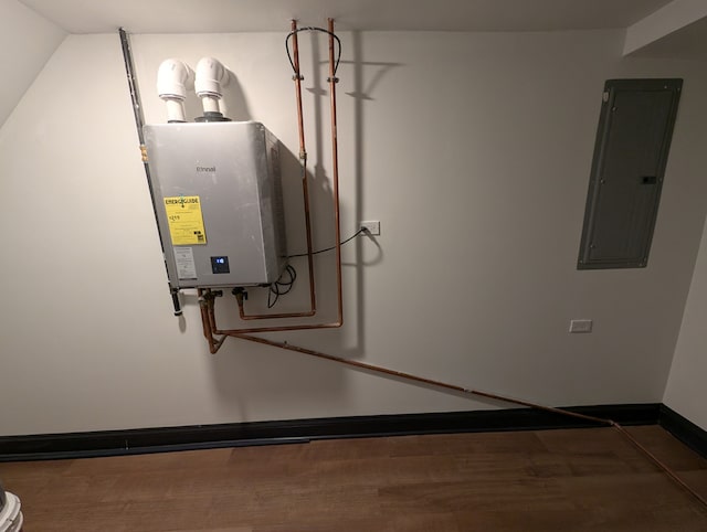 7411 S Champlain Ave, Chicago, IL 60619 - utility room with electric panel and water heater