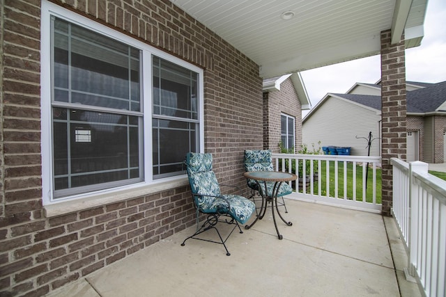 balcony with a porch