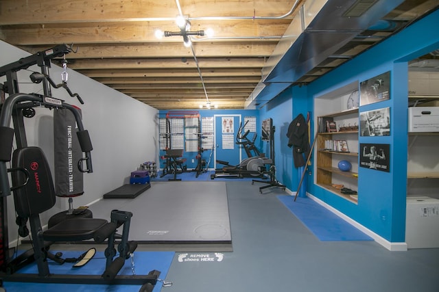 view of exercise room