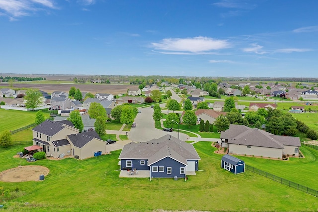 aerial perspective of suburban area