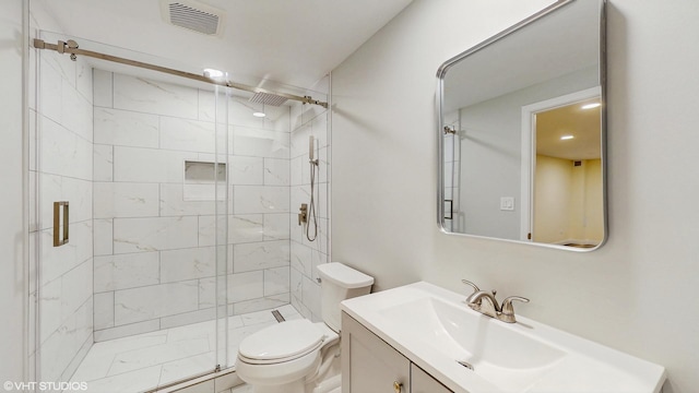 8 Georgetown Ct, Algonquin, IL 60102 - full bath with a shower stall, toilet, and vanity