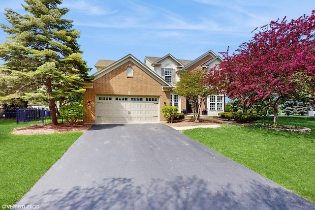 8 Georgetown Ct, Algonquin, IL 60102 - view of front of property with driveway, an attached garage, and brick siding
