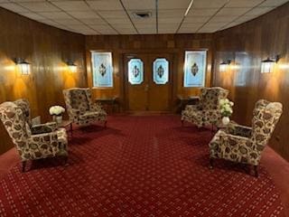 75 6th Ave Unit 209, La Grange, IL 60525 - community lobby featuring wood walls and a drop ceiling