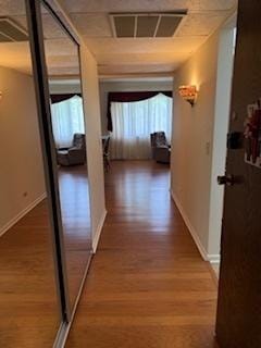 75 6th Ave Unit 209, La Grange, IL 60525 - hallway with wood finished floors and baseboards
