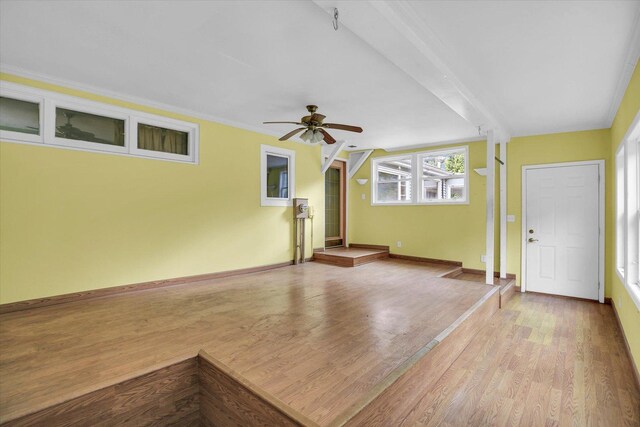 2109 Grange Dr, Urbana, IL 61801 - entryway with wood finished floors and a ceiling fan