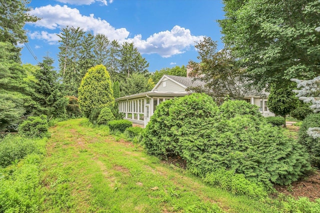 2109 Grange Dr, Urbana, IL 61801 - view of yard with a sunroom