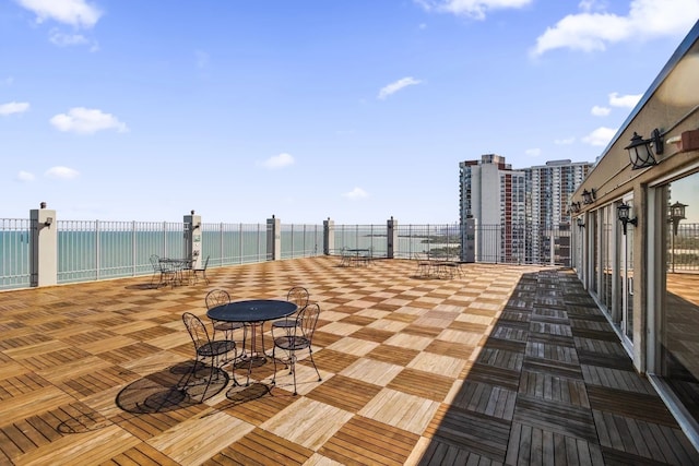 6171 N Sheridan Rd Unit 2704, Chicago, IL 60660 - view of patio / terrace featuring a water view