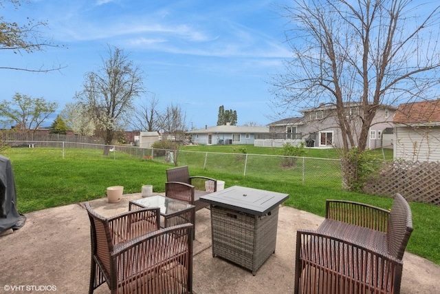 1313 S Elizabeth St, Lombard, IL 60148 - view of patio / terrace featuring a residential view