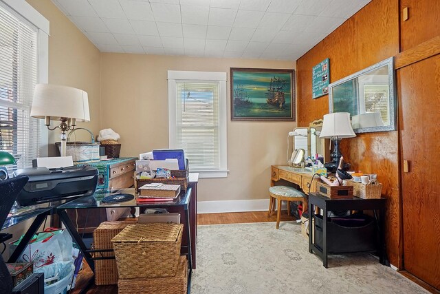 1009 W Madison St, Ottawa, IL 61350 - home office with wood finished floors and baseboards
