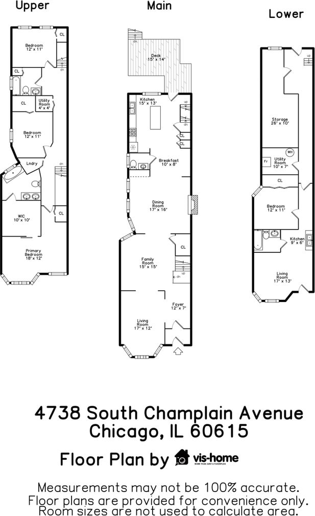 4738 S Champlain Ave, Chicago, IL 60615 - home floor plan