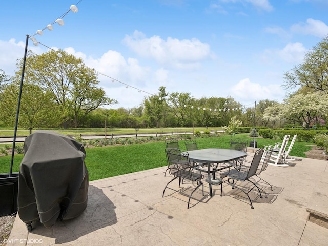720 Ruskin Dr, Elk Grove Village, IL 60007 - view of patio featuring outdoor dining area and a grill