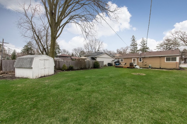4000 Elm St, Downers Grove, IL 60515 - view of yard with a storage unit and an outdoor structure