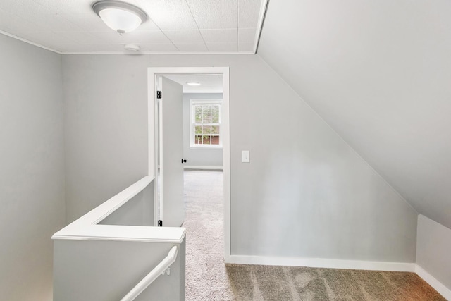 17725 Henry St, Lansing, IL 60438 - additional living space featuring carpet flooring, baseboards, and lofted ceiling