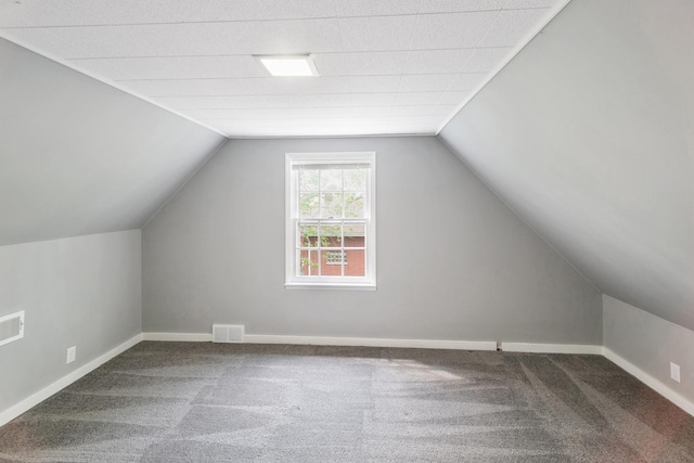 17725 Henry St, Lansing, IL 60438 - bonus room featuring carpet floors, vaulted ceiling, and baseboards